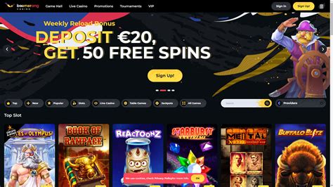  boomerang casino free spins